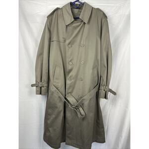 Silver Cloud Men’s Deluxe Trench Coat -Thermolite Removable Zip Lining Vintage